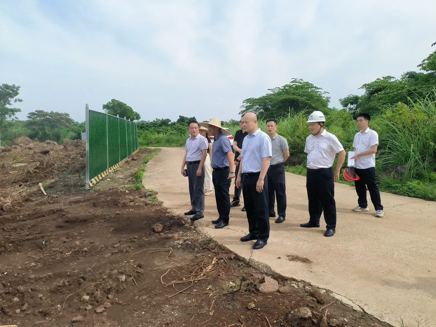 市城投集團調研?？谑薪ㄖD運調配場(chǎng)工程（一期）項目